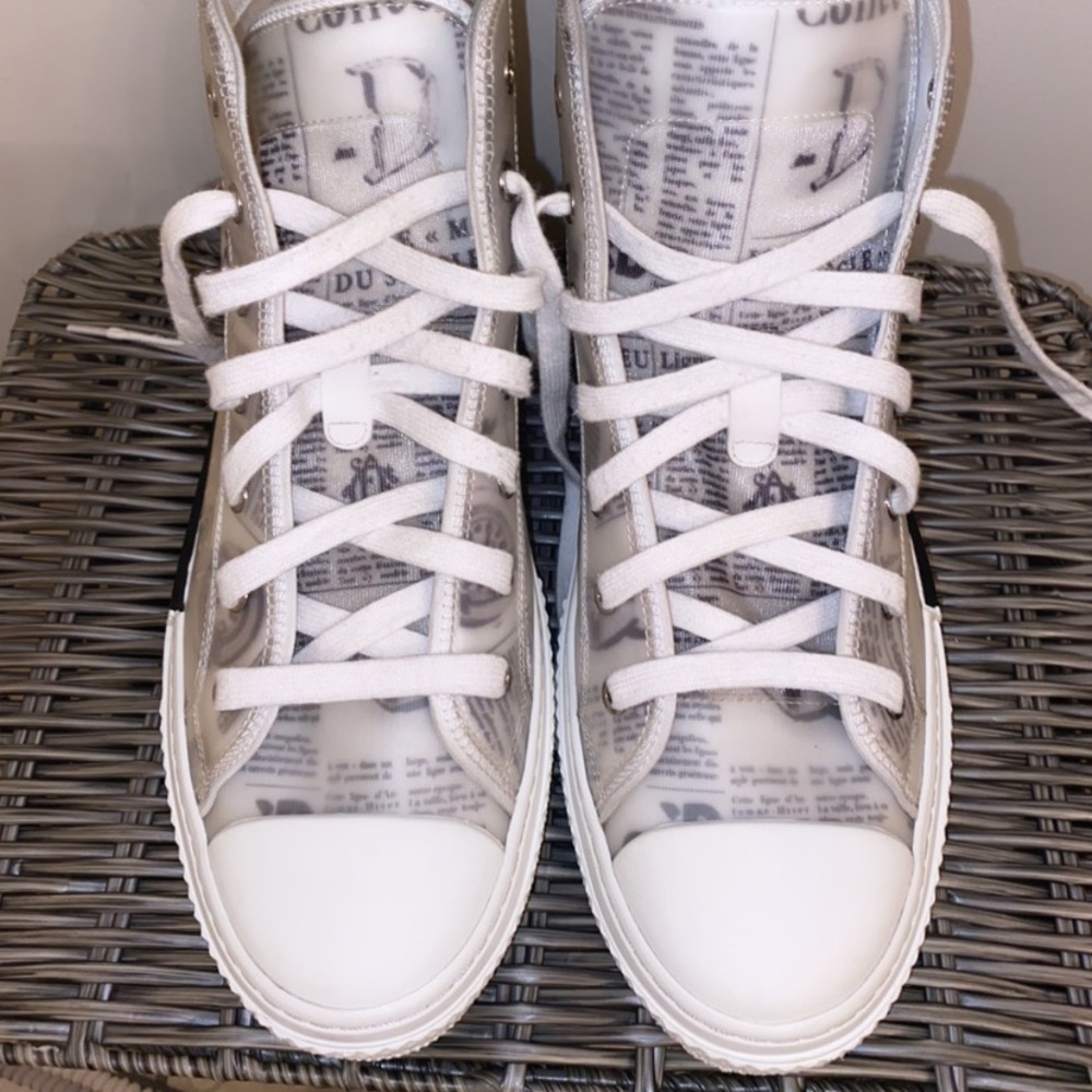 Dior B23 High Top Daniel Asham Newspaper - Picture 2 of 4